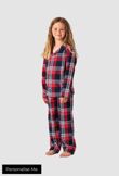 Childrens Personalised Tartan PJs - Personalised Christmas Family Range