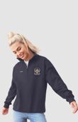 Nottingham Uni - Lincoln Hall Unisex Sophomore Zip Neck Sweatshirt