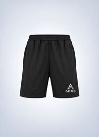 Black Apex Knitted Sports Shorts