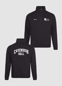 Nottingham Uni - Cavendish Hall Unisex Sophomore Zip Neck Sweatshirt