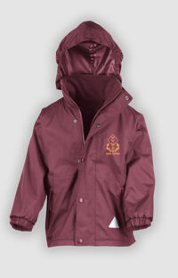 Dame Tipping Primary - Reversible Fleece Jacket Burgundy