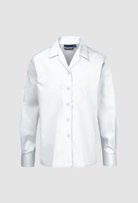 Oakfield Prep Girls Long Sleeve White Blouse