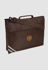Wickford C of E  School - Book Bag with Strap Brown