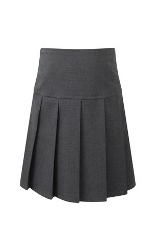 Junior Knife Pleated Skirt - Grey
