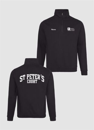 Nottingham Uni - St Peters Court Unisex Sophomore Zip Neck Sweatshirt