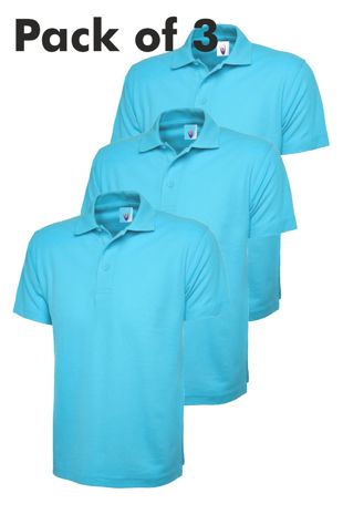 Sky Blue Polo - Pack of 3
