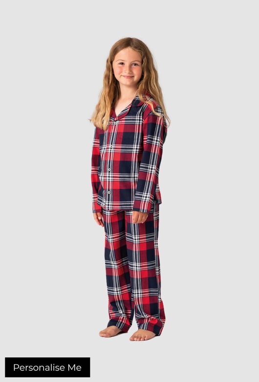 Children s Personalised Tartan PJ s Personalised Christmas Family Range