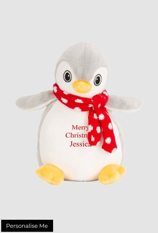 Personalised Zippie Christmas Penguin 