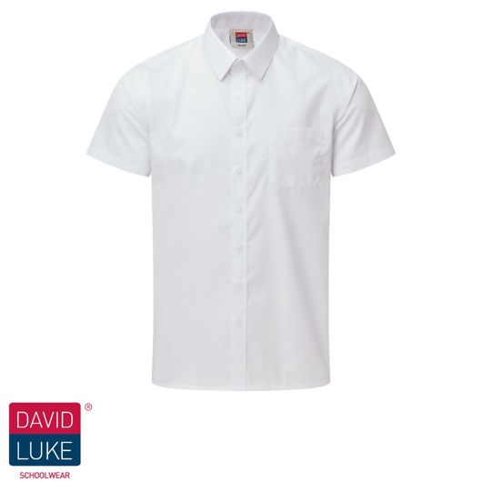 Boys Short Sleeve Shirt (Twin Pack) - White