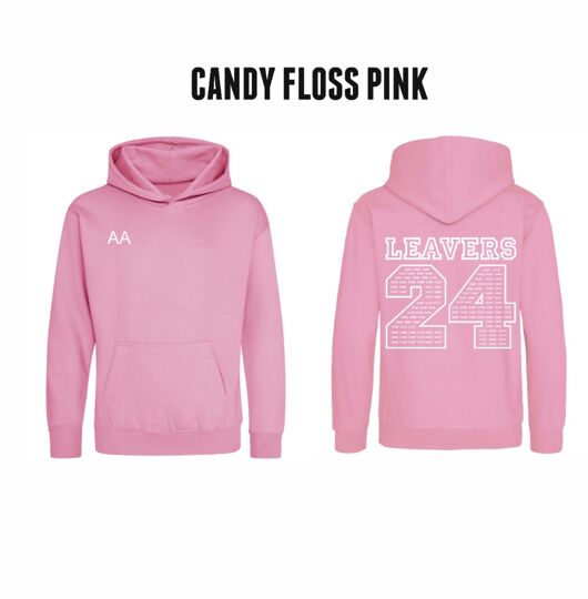 Baby pink leavers hoodie best sale